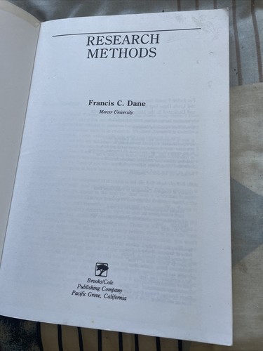 FRANCIS C. DANE. RESEARCH METHODS. 0534098649 - 第 3/11 張圖片