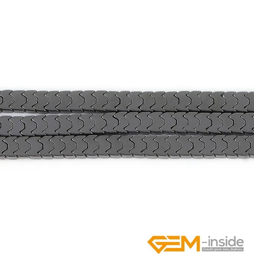 Natural Black Hematite Gemstone Assorted Shape Jewelry Making Beads No Magnetic - Picture 435 of 548