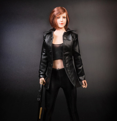 1//6 Female Flying Jacket Retro Style Suit Coat Model F 12/'/' HT PH Action Figure