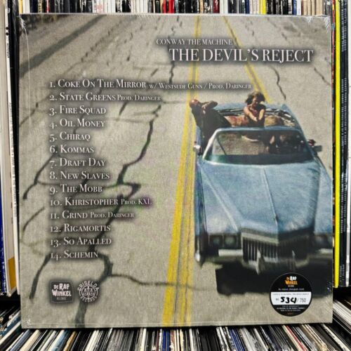 CONWAY THE MACHINE - DEVIL'S REJECT (BLUE + WHITE VINYL LP) 2019 RARE 1 of 135 - Picture 2 of 4
