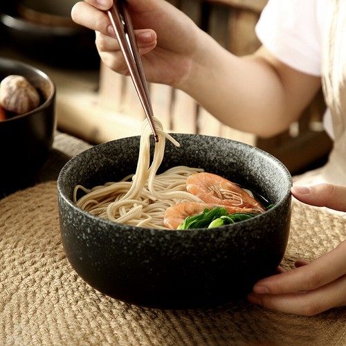 Japanese Large Ramen Bowl Noodle Rice Soup Ceramic Japan Bowl Millet Porridge - Picture 6 of 14