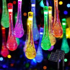 Solar String Light Water Drop Outdoor Fairy Waterproof Light For Garden Backyard