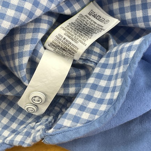 M&S Blue Harbour Mens 2XL Button Front Shirt LINED Blue LS Blue Super Soft - Picture 11 of 12