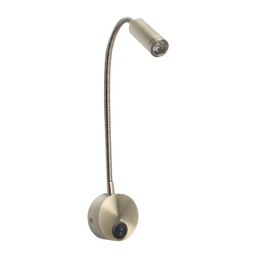 Gooseneck 3W Wall Sconces Lamp Bedside Light Fixture Switch Cabinet Spotlight - Picture 14 of 35
