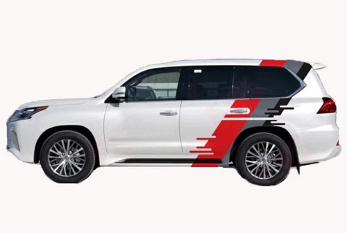 FOR LEXUS GX400 LX570 Racing Sport Sticker Graphic Side Door Stripe Decal Kit - Picture 11 of 22