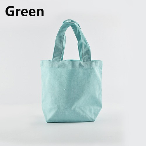 Foldable Shopping Bag Lunch Bags Canvas Tote Women Small Handbag Grocery Foods - Picture 20 of 20