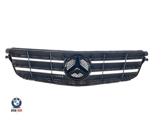 MERCEDES C CLASS W204 FRONT RADIATOR GRILL CHROME Without Badge, Damaged - Picture 7 of 10