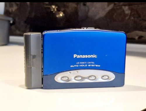 Super Rare Blue Panasonic RQ-S75 Slim Walkman cassette player Fully Working - Picture 12 of 12