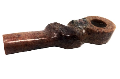 Matchpipe Handcrafted Butterfly Stone Tobacco pipe Marble stone bowl - Picture 7 of 8