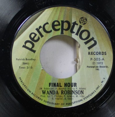 Soul 45 Wanda Robinson - Final Four / John Harvey'S Blues On Perception