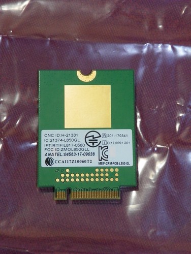 OEM Lenovo Fibocom L850-GL M.2 CAT9 WWAN 4G LTE Cellular Modem - FRU 02HK709 - Picture 2 of 2