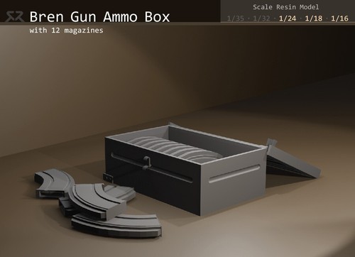 Bren Gun Munition (Munition) - 1/24, 1/18, 1/16 Resinmodell - Bild 1 von 14