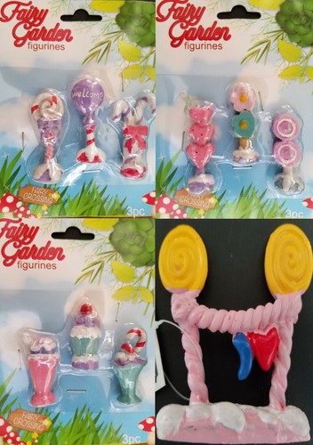 Fairy Garden Sweets Figurines Clothesline Ice Cream candy... S21b, Select: Type - Picture 1 of 5