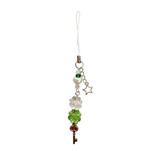 1Pc Phone Chain Lanyard Charm Strap Wrist Bead Hanging Cord Keychain Rope Gift - Photo 14 sur 18