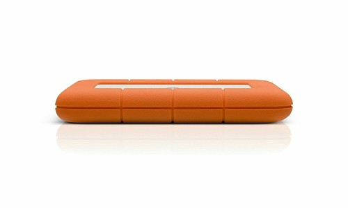 LaCie Rugged Mini 2TB Mobile External Hard Drive in Orange - USB3.0 - Picture 1 of 4