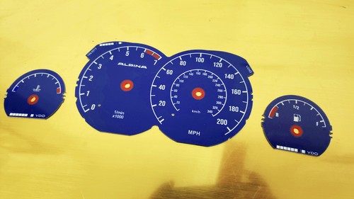 BMW e31 the 8 series Cluster Face (MPH and KM available) Alpina Style