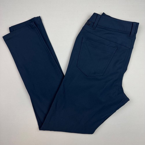 Lululemon ABC Slim Pants Mens 28/30 Blue Chino Warpstreme Casual M5972 - Picture 1 of 4