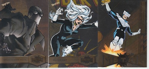2021 Skybox Marvel Metal Universe Spider-Man Gold of 3 Spider-Man Noir +More