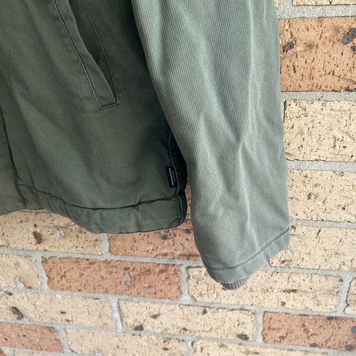 Quiksilver Waterman Jacket Size S/ P/CH Fleece Jacket Overcoat Full Zip Khaki - Picture 5 of 23