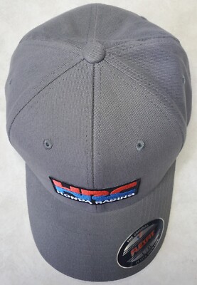 HRC Honda Racing Patch Flexfit 6377 Brushed Twill/Cool Grey L/XL 7