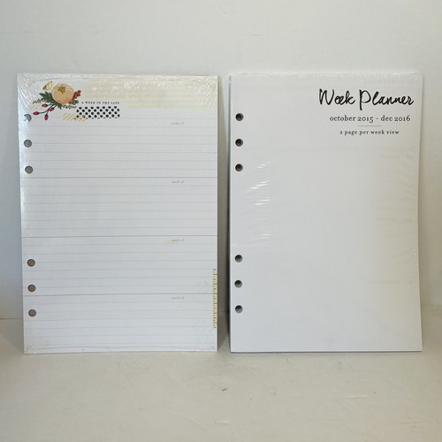 Webster’s Pages Planner, A5 Light Pink Planner Kit, With Some Inserts 6 Ring NEW - Picture 7 of 10