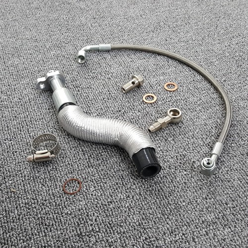 Línea de alimentación de aceite para Mini Cooper S 1,6 L JCW R56 R57 R58 R59 R60 4AN + adaptador de brida - Imagen 3 de 6
