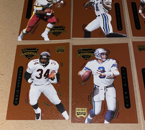 1996 Playoff Contenders Leather Lot 12 Cards #9 14 15 19 29 30 39 42 45 46 61 67 - Picture 4 of 10