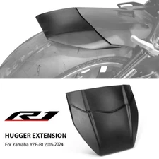 Motorcycle Rear Fender Extension Plate For Yamaha YZF-R1 2015-2024 Plastic Black