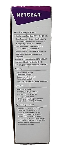 NETGEAR R6250 Smart WiFi Router AC1600 Dual Band Gigabit New. Open Box - Picture 4 of 8