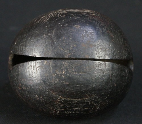 Antigua campana de madera budista japonesa Mokugyo cantando 1900 tallada a mano - Imagen 8 de 11