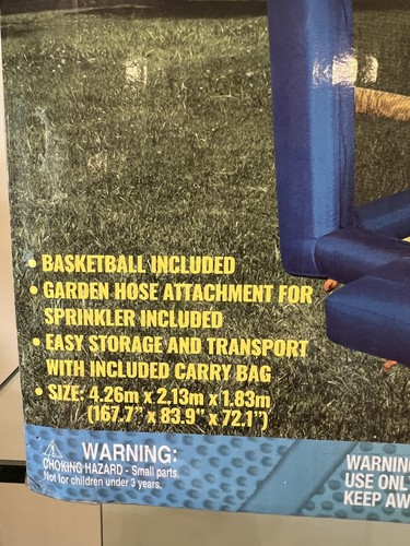 14' Shaq Constant Air Inflatable Basketball Court **Brand New in Box** - Picture 5 of 10