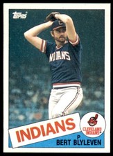 1985 Topps Bert Blyleven hof Cleveland Indians #355