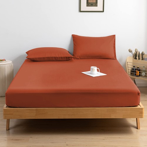 Full Fitted Bed Sheet Extra Deep 25 cm Single Double King Super King Size Sheets - Picture 54 of 130