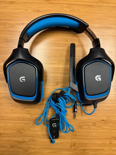 Casque gaming supra-auriculaire Logitech G430 noir/bleu