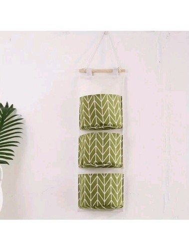 Wall Hanging Storage Bag Over The Door Organizer, 3 Pockets Hanging Storage Bag - Picture 14 of 18