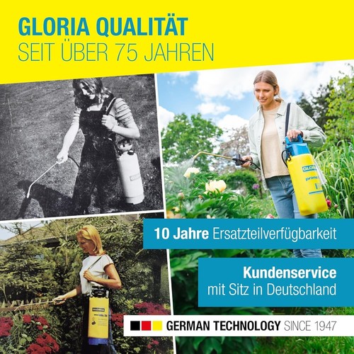 GLORIA Drucksprüher prima 5 Gartenspritze 5 L Füllinhalt Messingdüse Verstellba - Bild 4 von 7