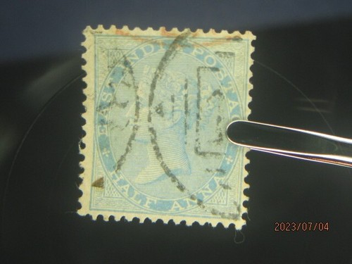 (Elephant Wmk)..1856 East India Sc#9 (lot#us) - Picture 2 of 5