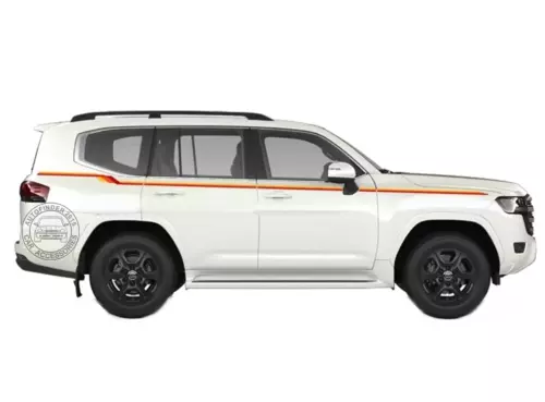 Graphics Waist Line Stripe Car Sticker For Toyota Land Cruiser LC300 Side Decals - Picture 4 of 11