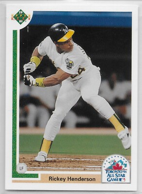 1991 Upper Deck Final Edition #86F Rickey Henderson Oakland Athletics A's HOF