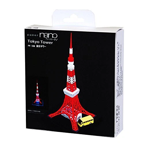 Kawada Paper Craft Model KIt Paper Nano Tokyo Tower PN-108 from Japan* - Image 2 of 4