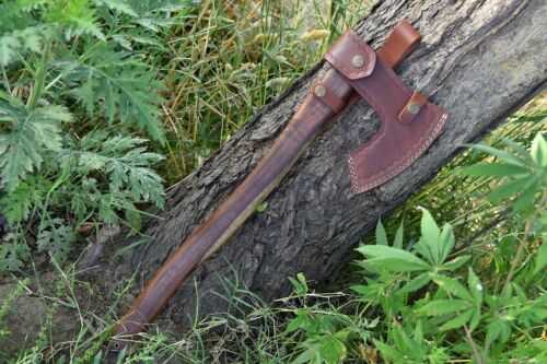 VIKING HAND FORGED 1095 HIGH CARBON STEEL BLADE, TOMAHAWK,HATCHET,COMBAT AXE - Picture 8 of 8