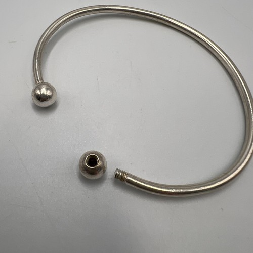 Vintage Armreif 925 Sterling Silber Armband Schmuck gestempelt 15 g - Bild 6 von 9