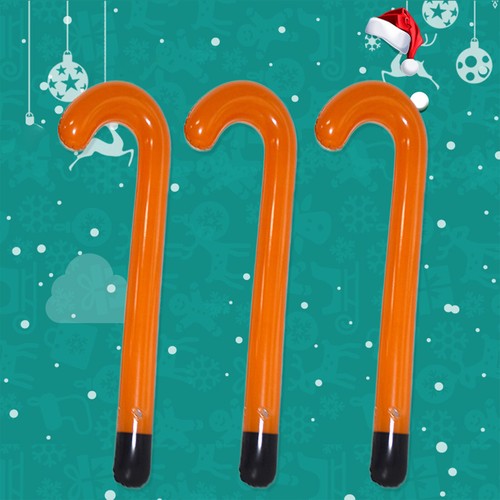 Unisex Caminante Navidad Inflable Accesorios Bastón Escenario PVC Juguetes Vestir - Imagen 21 de 22
