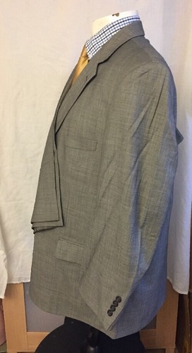 Men's Tailored Joseph Feiss Grey  Suit C46s W44"/28" - Picture 4 of 7