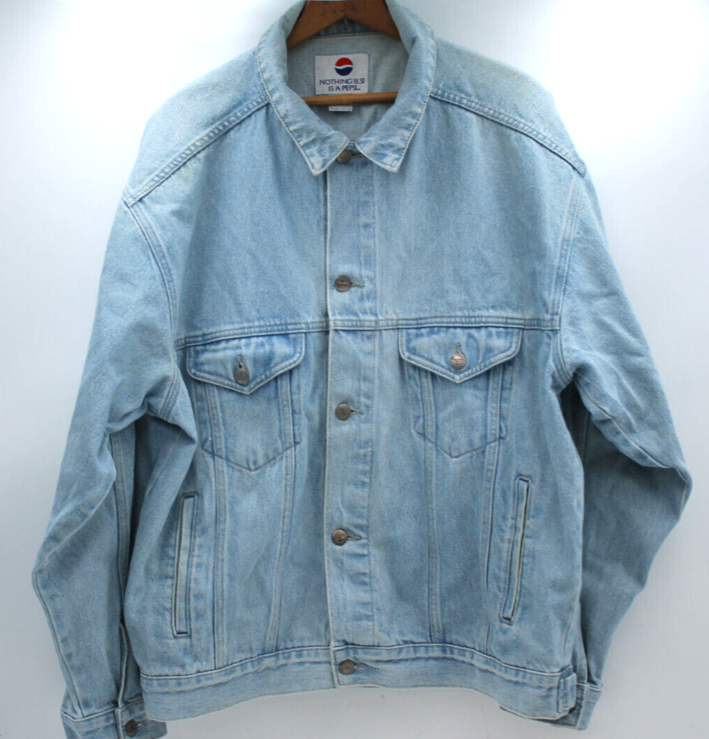 Vintage Nothing Else Is A Pepsi Promotional Large Jean Jacket 100