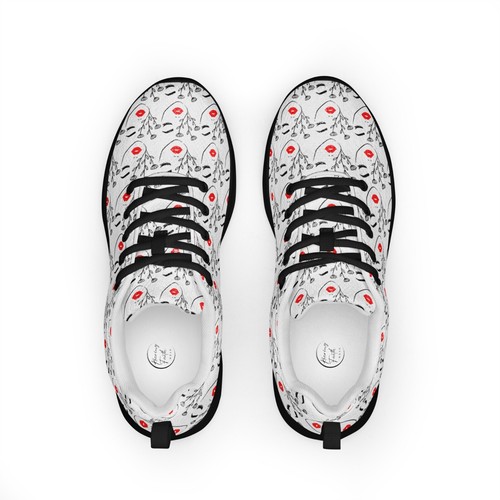 Women's "Blooming Wild Rose" Sneakers - Stylish Athletic Trendy Shoes by RFW - Picture 20 of 48