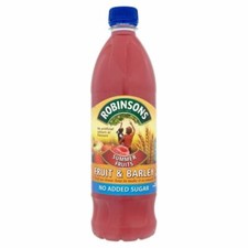 Robinsons Fruit & Barley, Summer Fruits with No Added Sugar (1L) - Pack of 2