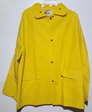 RIVER CITY PROTECTIVE WEAR 3-PIECE SUIT XL 200J 200P JACKET BIB PANT HOOD YELLOW