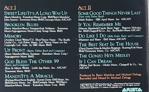 Live on Broadway Barry Manilow Arista 1990 CD - Picture 2 of 5