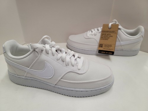 Nike COURT VISION LO CANVAS NEXT NATURE Basketball Sneakers White DJ6260 100 - 第 1/5 張圖片